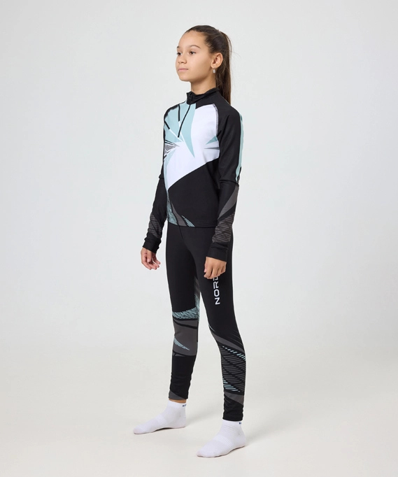Гоночный костюм Nordski Jr. Heat Black/Ice Mint
