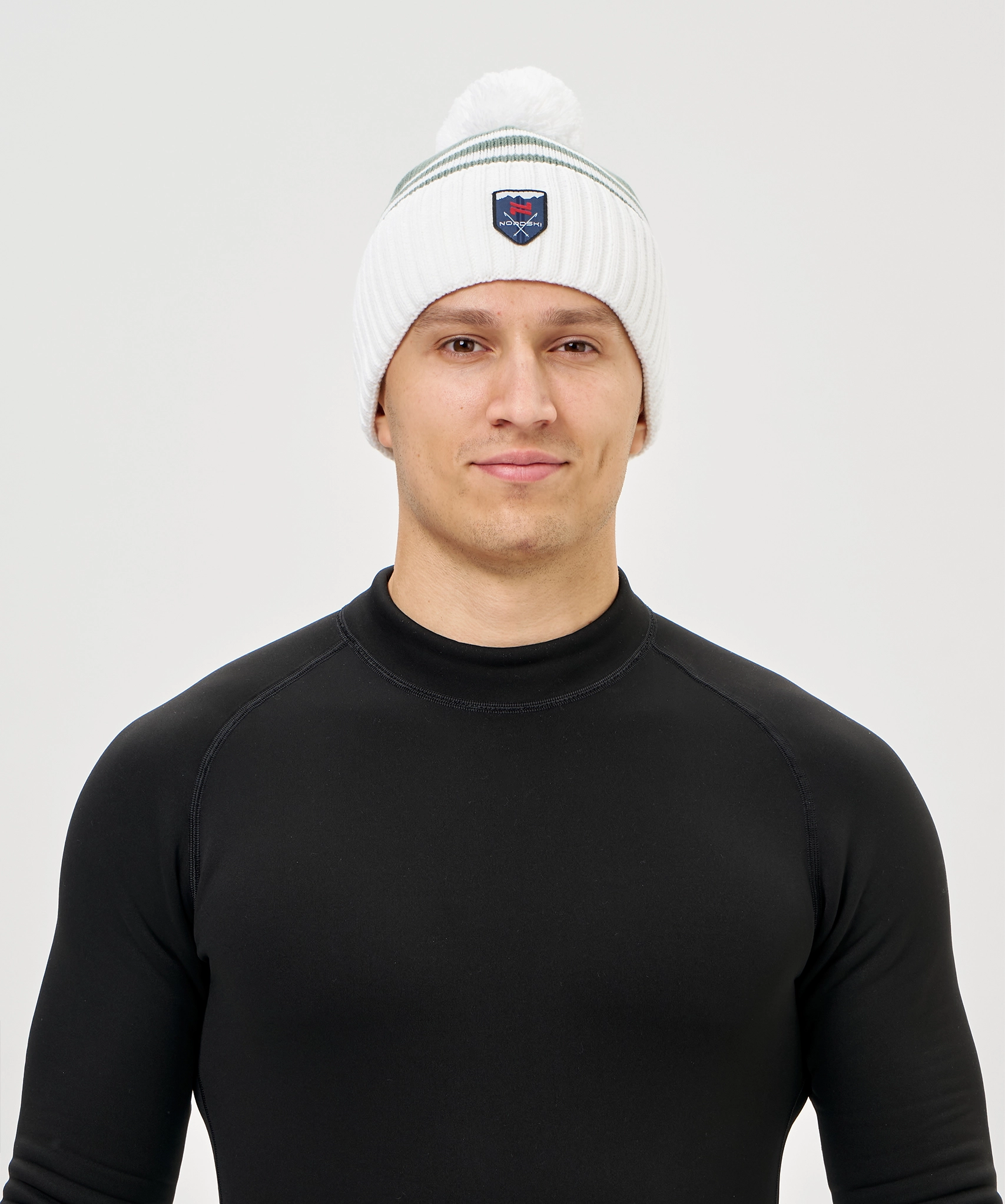 Шапка Nordski Severe Black/Grey/White