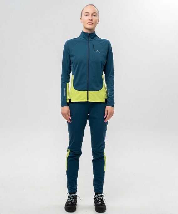 Тренировочная куртка Nordski Race Dark Jeans/Lime W