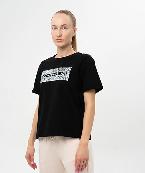 Футболка укороченная Nordski Simple Logo Soft Pink W