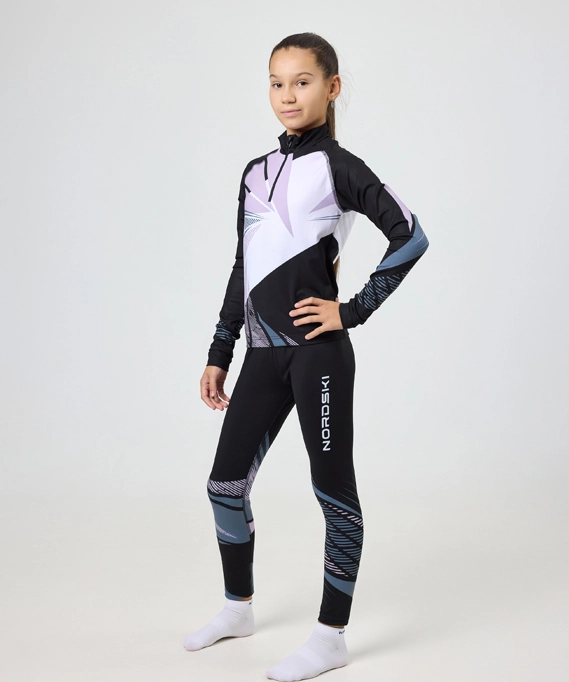 Гоночный костюм Nordski Jr. Heat Black/Ice Mint
