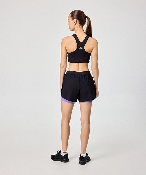 Шорты с лосинами Nordski Stayer Black/Lavender W