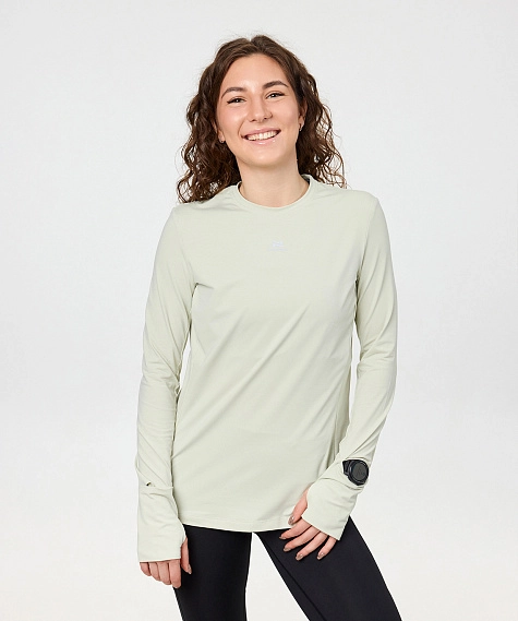 Лонгслив Nordski RunTech Smoky Green W