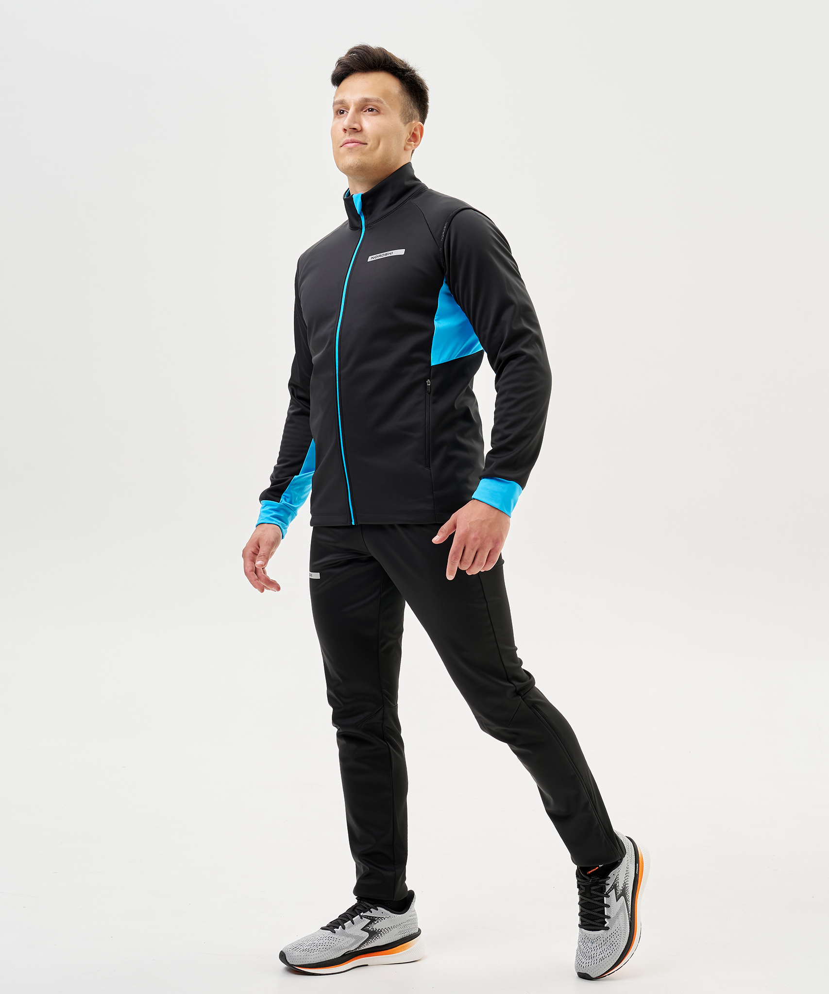 Жилет тренировочный Nordski Core Black/Light Blue