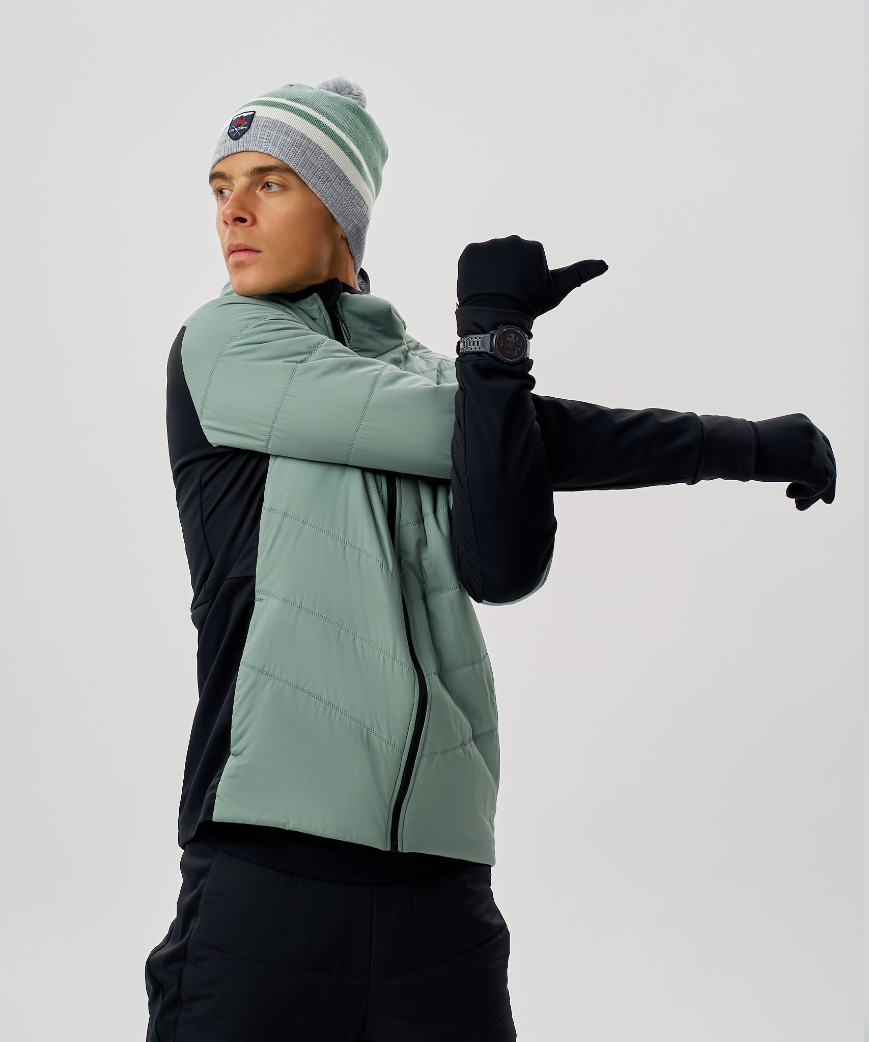 Куртка Nordski Hybrid Hood 2.0 Ice Mint/Black