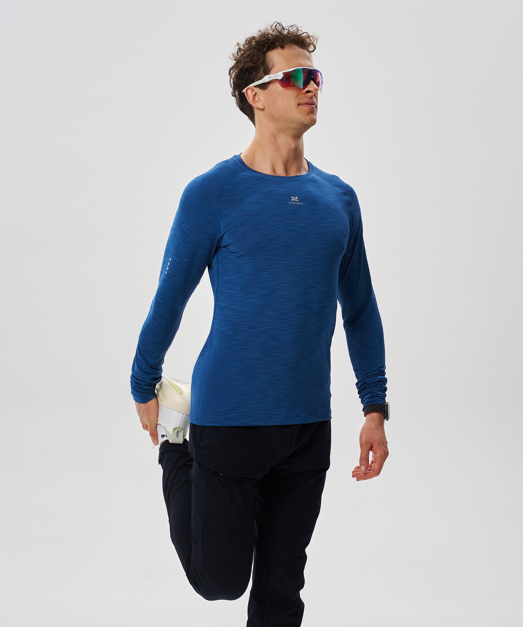 Футболка Nordski Pro Dark Blue с длинным рукавом