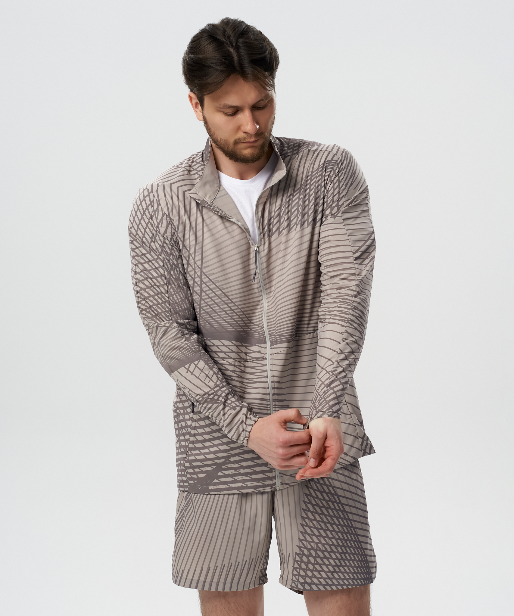 Ветровка беговая Nordski Light Cross Granite Pattern